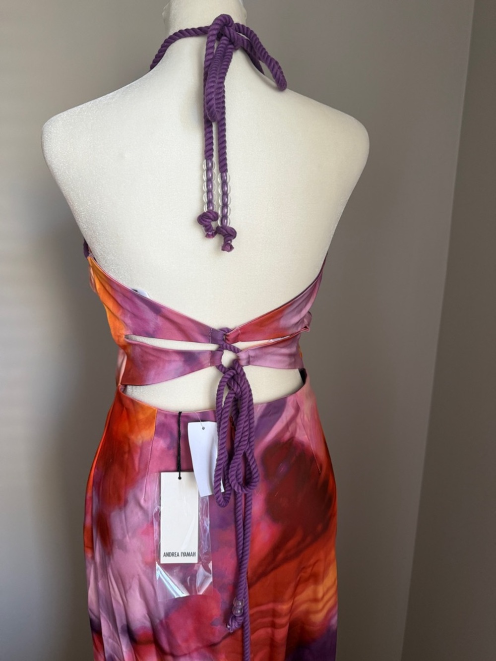 NWT Andrea Iyamah TIRO DRESS in DANDI PRINT - Picture 9 of 9